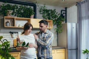 family-conflict-young-family-a-pregnant-woman